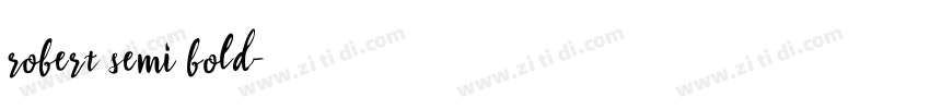 robert semi bold字体转换
